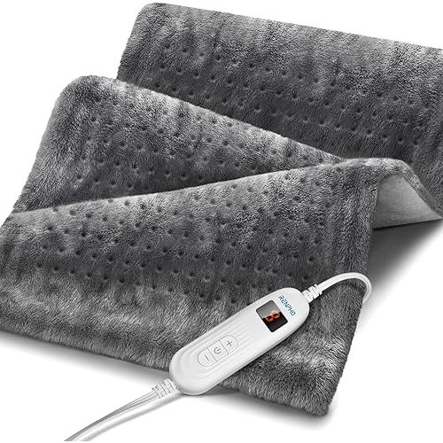 RENPHO Heating Pad for Back Pain & Cramps Relief, FSA HSA Eligible, Extra Large Heating Pads for Full Body 20"x24", Electric Heat Pad with 10 Heat Settings, Mothers Day Gifts for Mom, ETL Certified