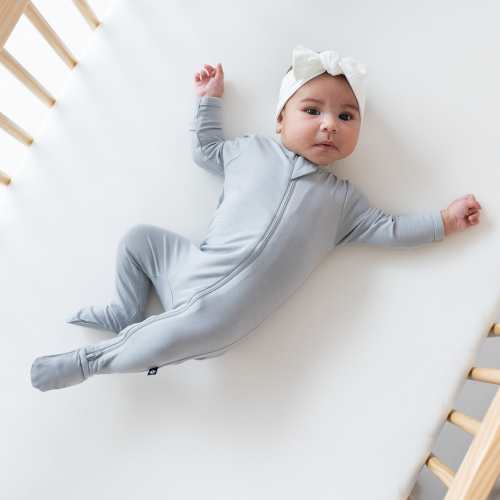 Zippered Footie in Storm