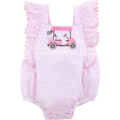 Mud Pie baby-girls Mud Pie Baby Girl Golf Cart Bubble