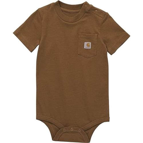 Carhartt Unisex Baby Short-Sleeve Bodysuit Pocket T-Shirt Onesie