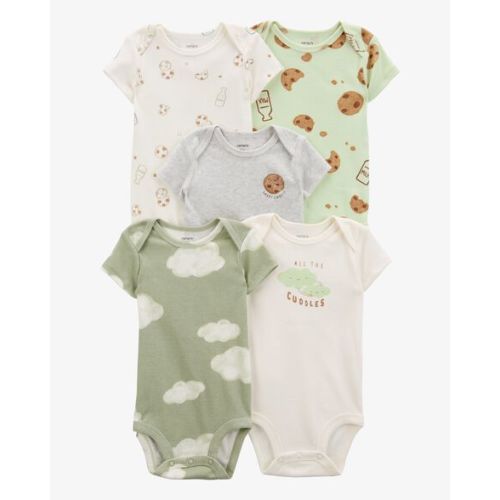 Baby 5-Pack Short-Sleeve Bodysuits - Carter's | Carter's