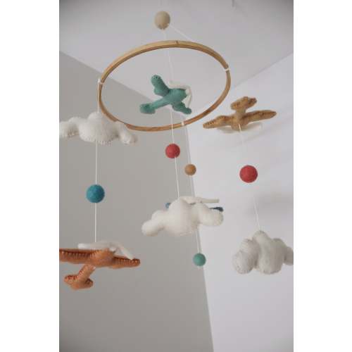 Plane Baby Felt Mobile