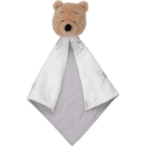 Lambs & Ivy Disney Baby Winnie The Pooh Lovey White/Gray Security Blanket
