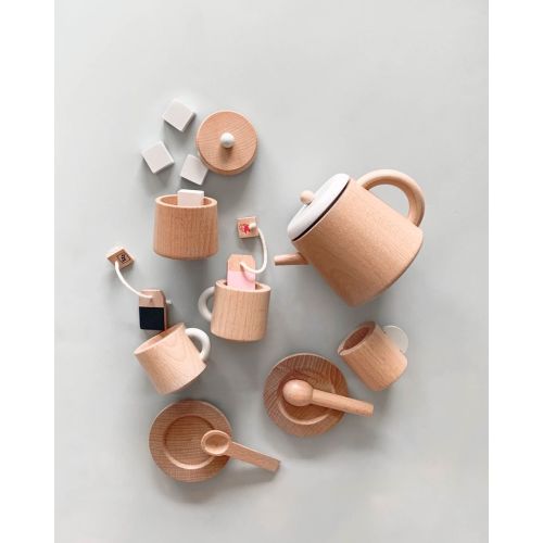 Wooden Tea Set