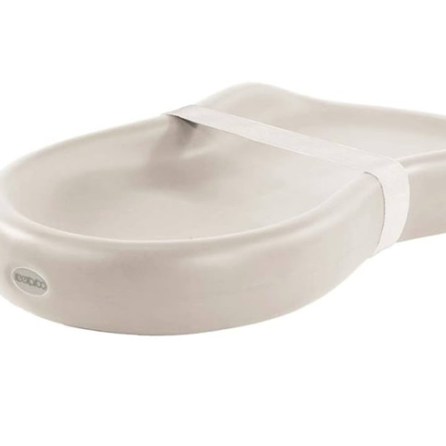 Keekaroo Peanut Changer Baby Vanilla– The Original Made in USA Easy-to-Clean Changing pad and The only Shell Over Foam, Fully Water Repellant