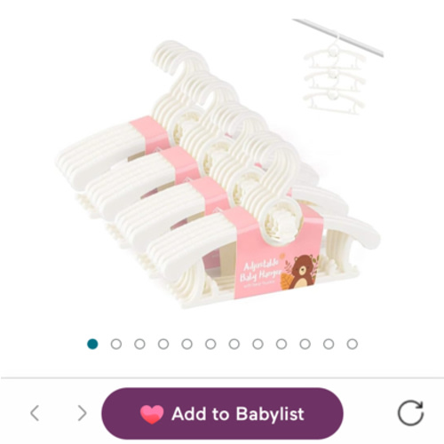 Amazon.com: HGYZE: Baby Hangers with Adjustable Arms