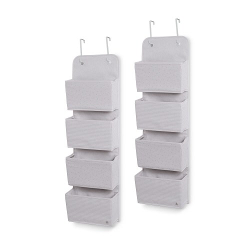 2-Pack Over the Door Storage Organizer with 4 Pockets