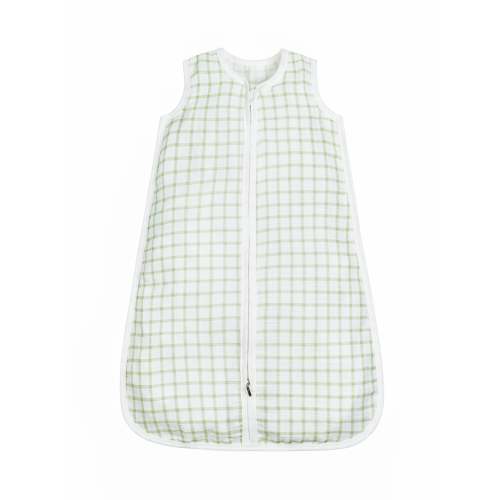 Muslin Sleep Sack - Sage Windowpane