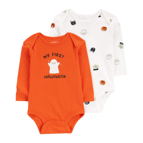 Baby 2-Pack Halloween Long-Sleeve Bodysuits - Carter's | Carter's