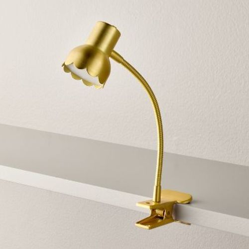 Scalloped Brass Clip Light (includes Led Light Bulb) - Hearth & Hand™ With Magnolia