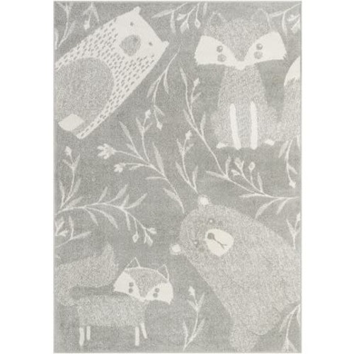 Gray 5' x 7' Whimsy Kids Rug | Rugs.com