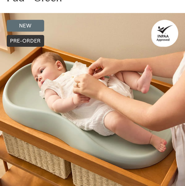 Mocka Baby Wipe Clean Change Pad - Green | Mocka