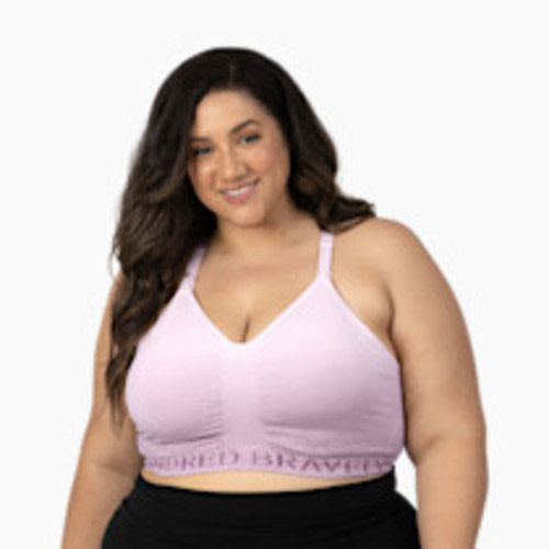 Kindred Bravely Sublime Hands-Free Pumping & Nursing Sports Bra - Ombre Purple, 2 X Busty