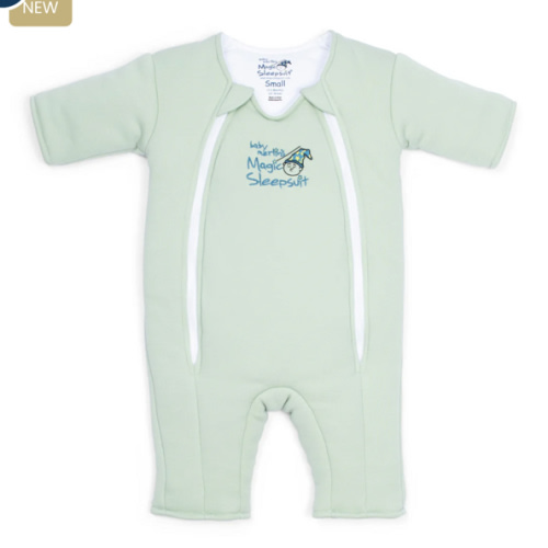 Sage Green Baby Merlin’s Magic Sleepsuit – 100% Cotton Sleep Solution