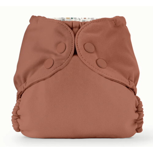 Outer Cloth Diaper in Clay - Use discount code "" ORGANIBB ""!