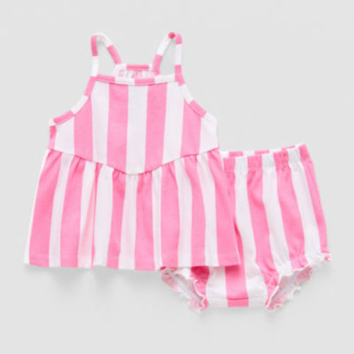 Okie Dokie Baby Girls Sleeveless 2-pc. Dress Set