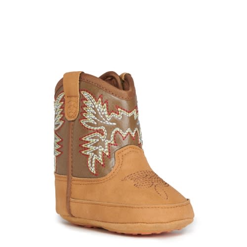 Ariat Infants Lil' Stompers Durango Tan and Chocolate Brown Western Bootie