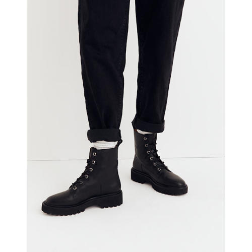 The Rayna Lace-Up Boot in Leather