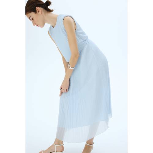 MAMA PLEATED NURSING DRESS