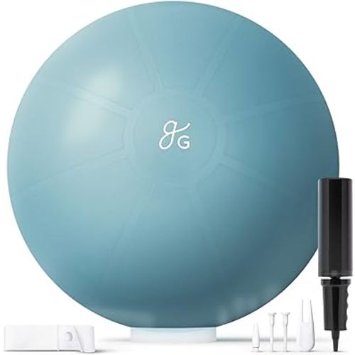 Greater Goods Professional Exercise Ball - Yoga Ball for Working Out, Balance, Stability, and Pregnancy | in Multiple Sizes (Small, Medium, Large) and Colors | Designed in St. Louis