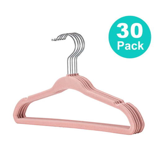 Isvgxsz Baby Hangers for Closet, Kids Velvet Hangers, Non-Slip Toddler Felt Hangers for Infant Baby Clothes, Pants, Shirts & Dresses, Space Saving Small Children Hangers
