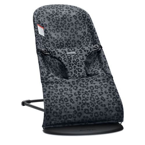 Bouncer Bliss: Anthracite/Leopard - Mesh