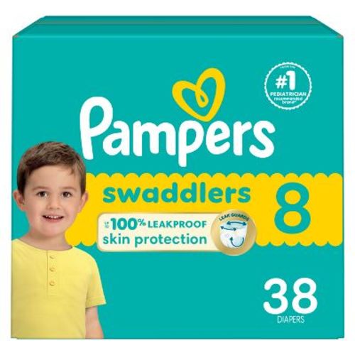 Pampers Swaddlers Sensitive Disposable Diapers - Size 8 - 38ct