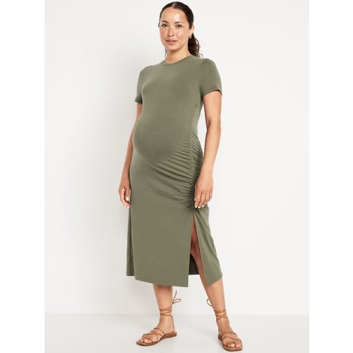 Maternity Short-Sleeve Ruched Dress | Old Navy
