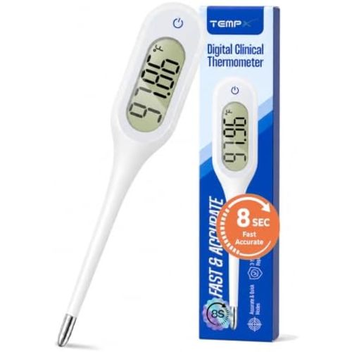 8 Seconds Basal Thermometer for Adult & Kids, Accurate & Safe Thermometer
