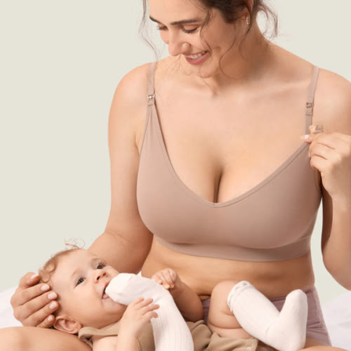 Seamless Soft Knit Nursing Bra
