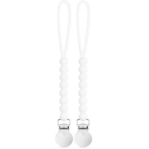 Ryan & Rose Cutie Clip Judy - Pacifier Clip Holder Silicone (Judy, White)