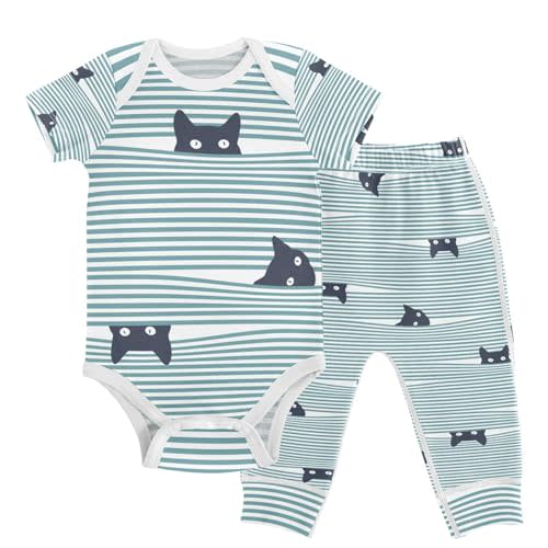 KICPOAY Baby Clothes Set Infant Bodysuits Pants Sets 0-24M For Boys Girls