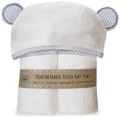 San Francisco Baby Premium Hooded Baby Towel and Washcloth Set - Ultra Soft Hooded Bath Towels with Ears for Babies, Toddlers | Large Baby Towel | Cute for Boys and Girls - Premium Towel and Washcloth