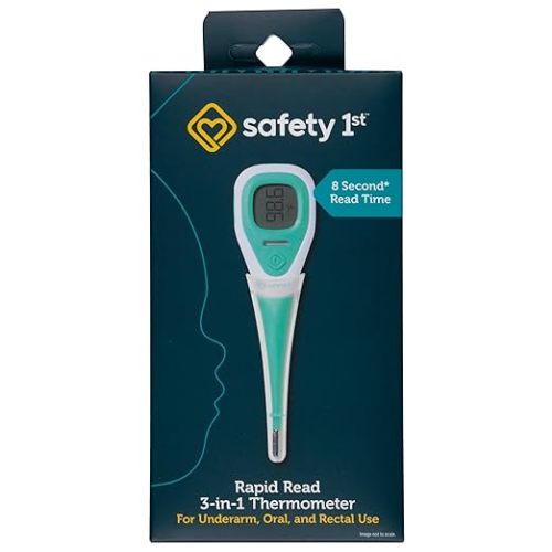 Safety 1st Rapid Read 3-In-1 Thermometer, Aqua, One Size - One Size (Pack of 1)