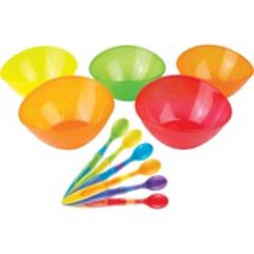 Munchkin 6-Pack Soft-Tip Infant Spoons with 5 Pack Multi Bowl Set
