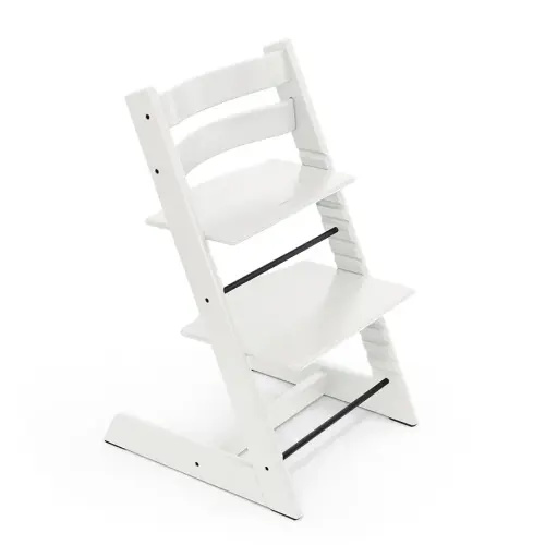 Tripp Trapp Chair from Stokke, White - Adjustable, Convertible Chair for Toddlers, Children & Adults - Convenient, Comfortable & Ergonomic - Classic Design