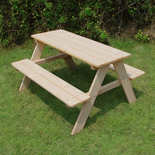Isabelle & Max™ Monestime Kid's Wood Picnic Table & Reviews | Wayfair