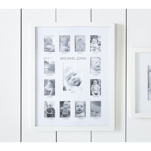 White Lacquer First Year Frame | Baby Keepsake | Pottery Barn Kids