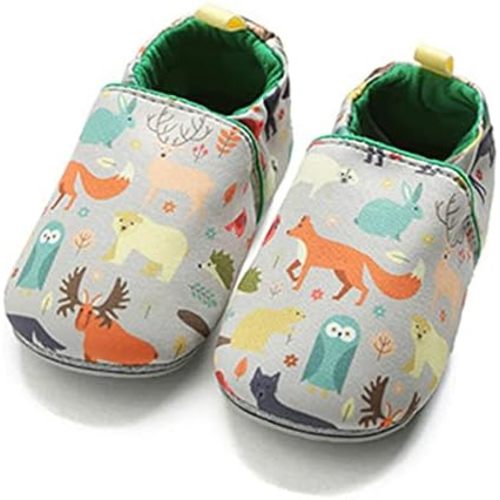 LAFEGEN Baby Boy Girl Walking Shoes Non Slip Soft Sole Infant Toddler Slipper Newborn Moccasins First Walker House Crib Sneaker Shoes