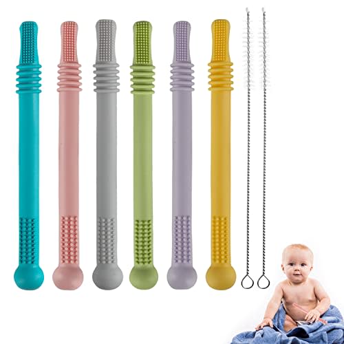  Yunaeduo Toy Straps for Baby, 5 Pack Silicone Toy