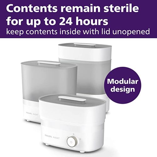 Philips AVENT Premium Baby Bottle Sterilizer with Dryer, SCF293/00 - Electric Sterilizer - With dryer