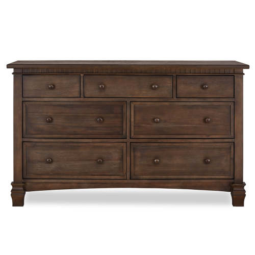 Evolur Cheyenne And Santa Fe Double Dresser in Antique Brown