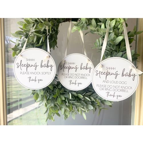 Baby Sleeping Door Sign
