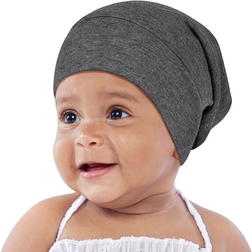 OLESILK Silk Baby Bonnet for 0-6 Months - 100% Mulberry Silk Toddler Hair Bonnet, Adjustable Night Cap for Sleeping