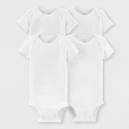 Carter's Just One You® Baby 4pk Gallery Short Sleeve Bodysuit - White, Size: 3M