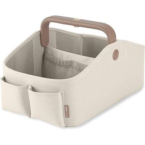 Skip Hop Diaper Caddy Organizer with Touch Sensor Night Light Nursery Style Oat