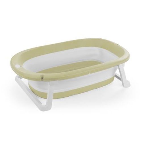 Dolu Nuve Foldable Baby Bathtub - Collapsible Infant Bath Tub for Newborns, Green