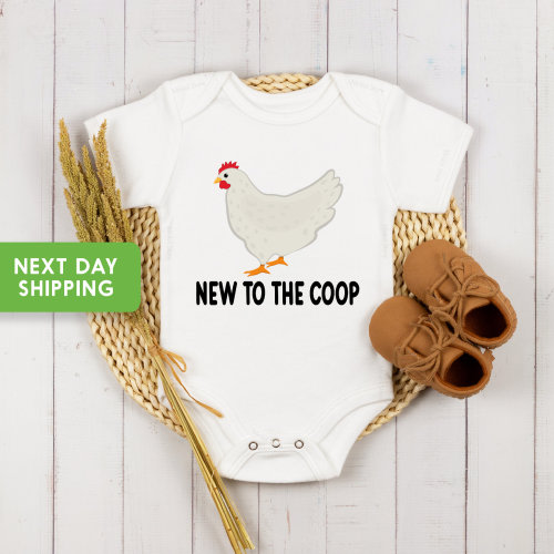 Funny Farm Onesie®, Chicken Onesie®, Chicken Baby Gift, Funny Chicken Onesie®, Cute Farm Onesie®, Funny Farm Baby Gift, Farming Baby Gift