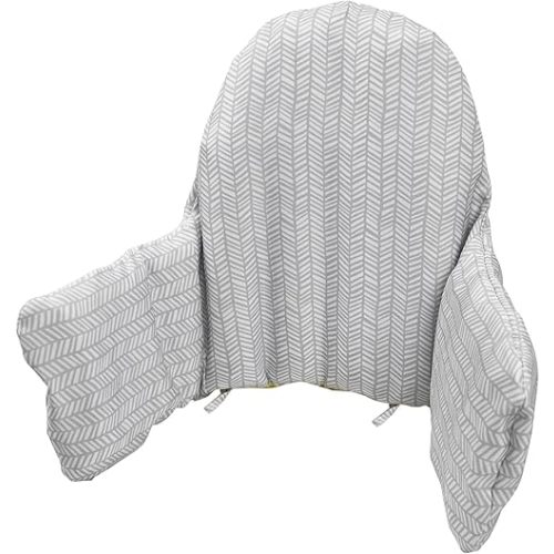 High Chair Cushion, for IKEA High Chair Cushion, Cushion High Chair, for IKEA Highchair Cushion for IKEA Antilop Highchair, Built-in Inflatable Cushion, Baby Sitting More Comfortable (gray Stripes)