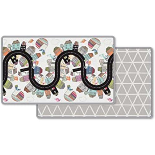 Skip Hop Baby Play Mat, Reversible Foam Floor Mat, 86" x 52", Vibrant Village